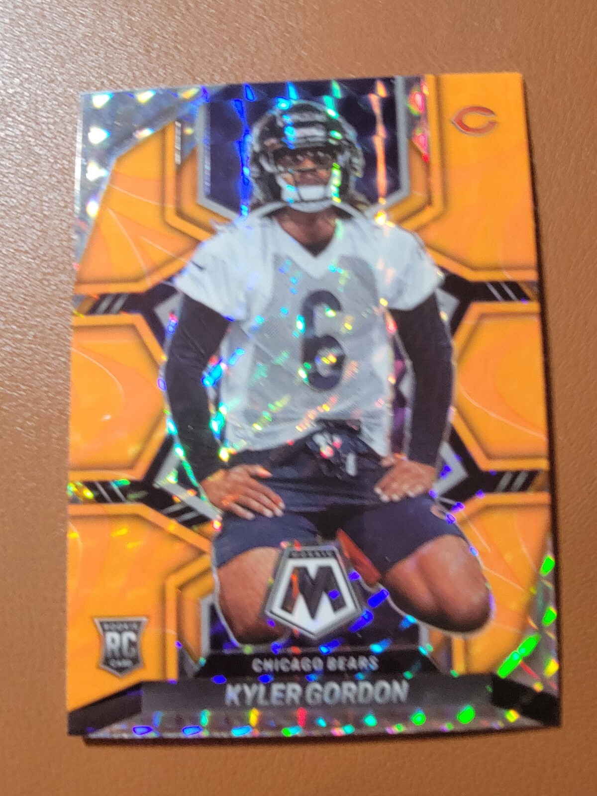 2022 Panini Mosaic – Rookies Kyler Gordon #384 Reactive Orange Mosaic Prizm (RC)