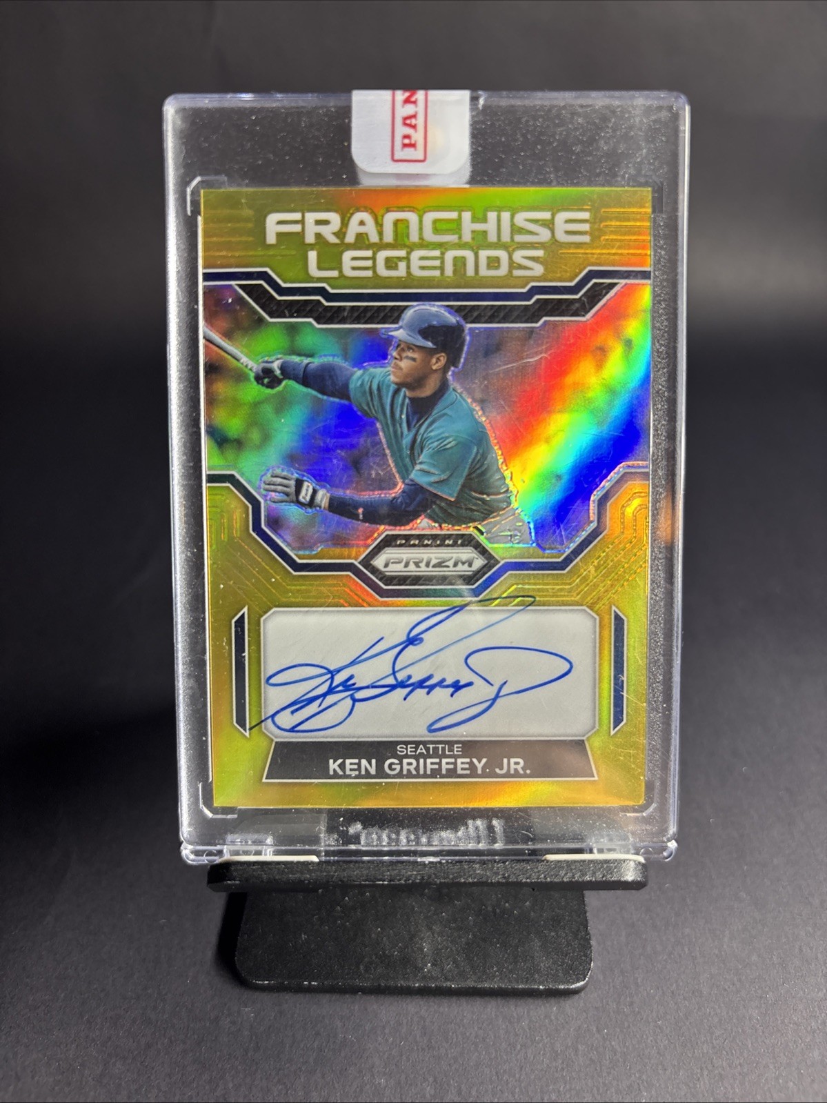KEN GRIFFEY JR PANINI PRIZM AUTO GOLD /10 **CHASER PACK** MULTI SPORT READ