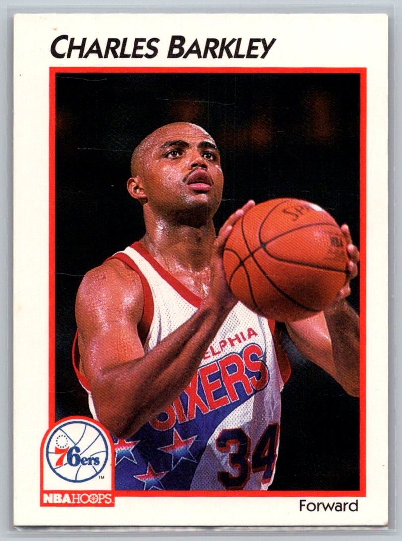 Charles Barkley 1991-92 Hoops McDonald’s #30 Philadelphia 76ers – Free Shipping