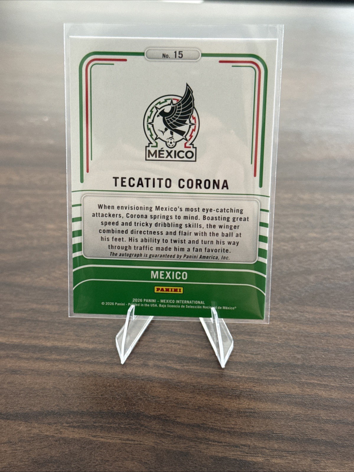 Panini Mexico Intl 2026 Tetcatito Corona Limitless Foil Auto