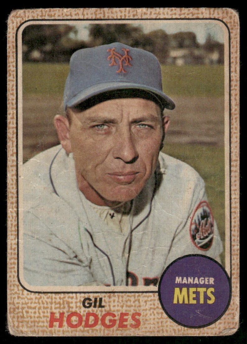 VENEZUELAN GIL HODGES HOF 1968 VENEZUELA TOPPS 27 POOR SKINNED MARKED TPHLC-6253