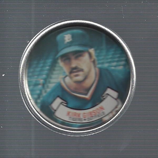 1987 Topps Coins #11 Kirk Gibson – BB