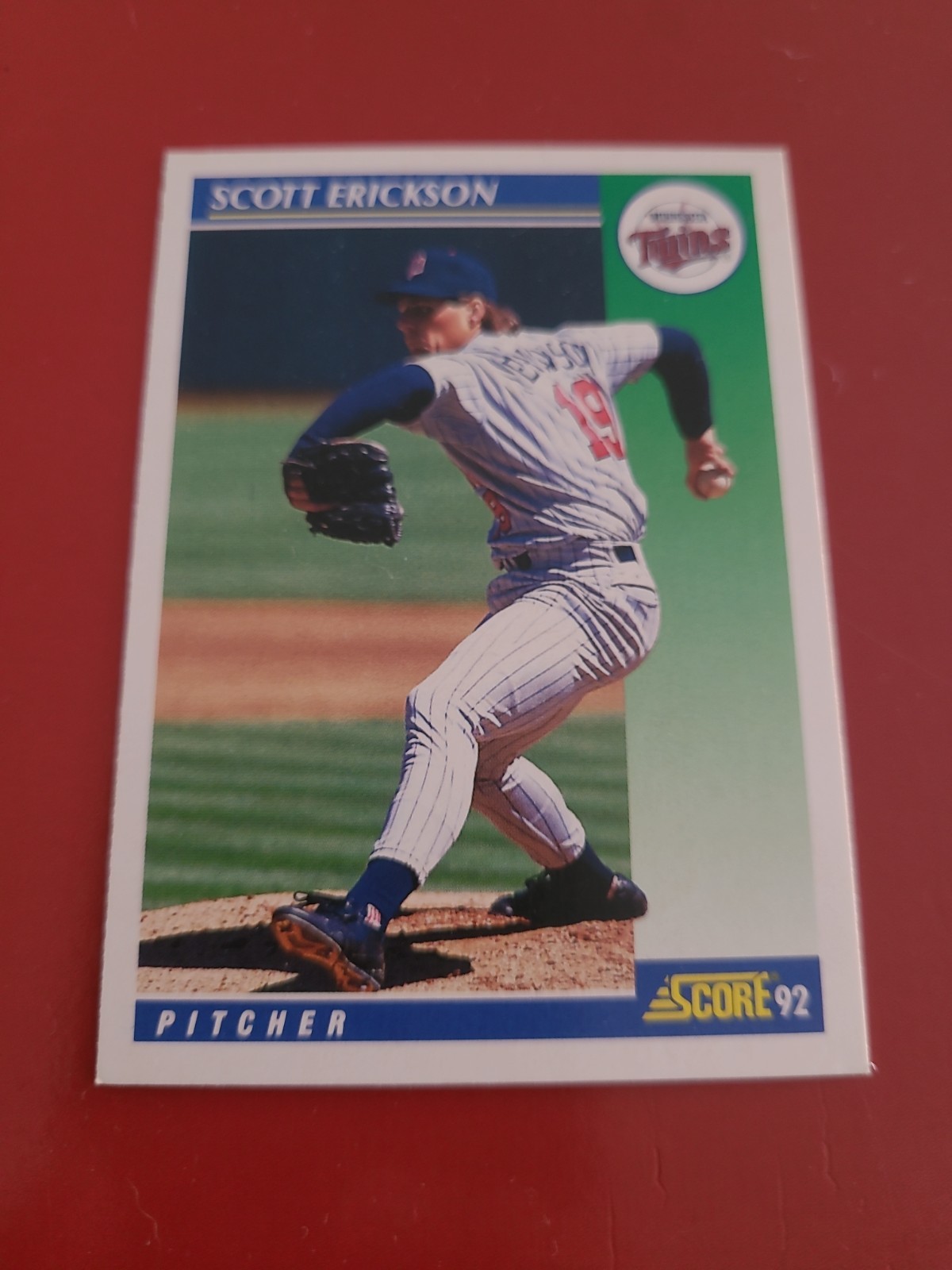 1992 Score – Scott Erickson #60 Minnesota Twins