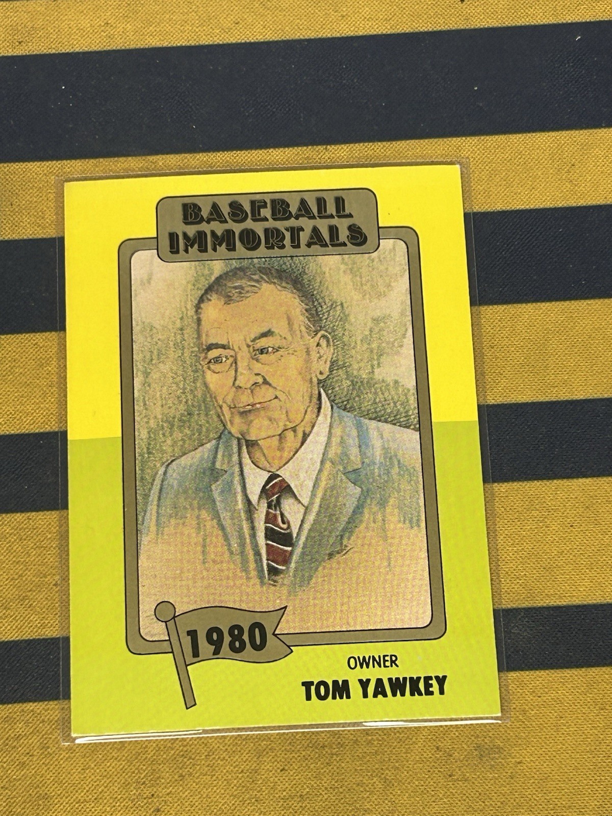 1980-87 SSPC Baseball Immortals – Tom Yawkey #173 (RC)