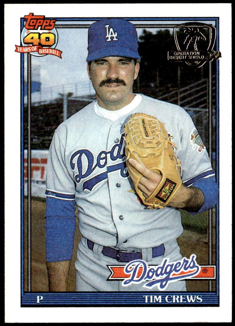 1991 Topps #737 Tim Crews Desert Shield F5