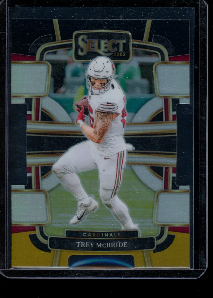 2023 Panini Select #1 Trey McBride Black and Gold Prizms Die Cuts