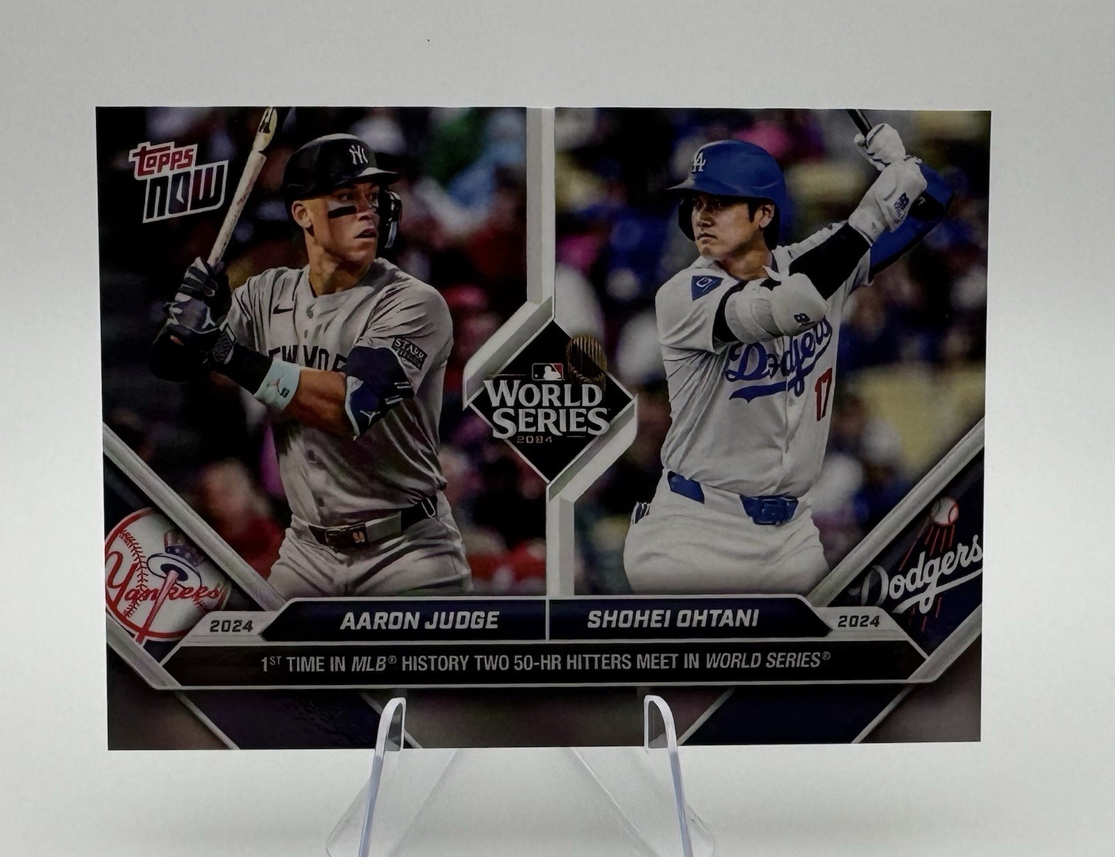 2024 Topps Now – #863 Aaron Judge / Shohei Ohtani World Series – Yankees/Dodgers