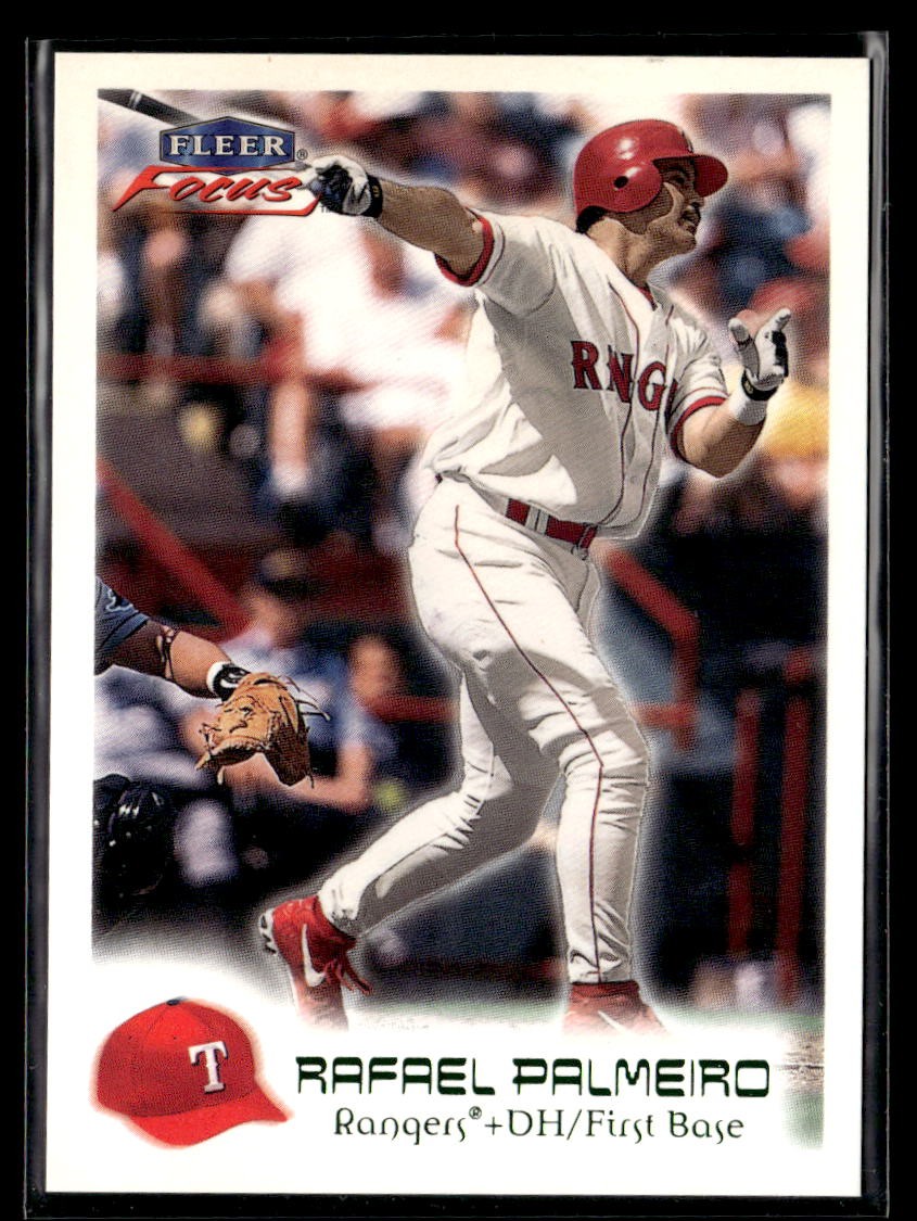 2000 Fleer Focus RAFAEL PALMEIRO #177 Masterpiece Mania Green /300