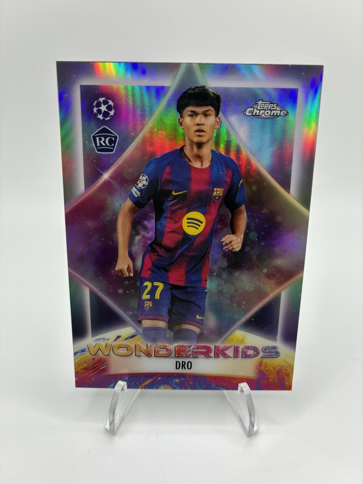 Topps Chrome UEFA Champions League Wonderkids Dro WK-5 FC Barcelona RC Refractor