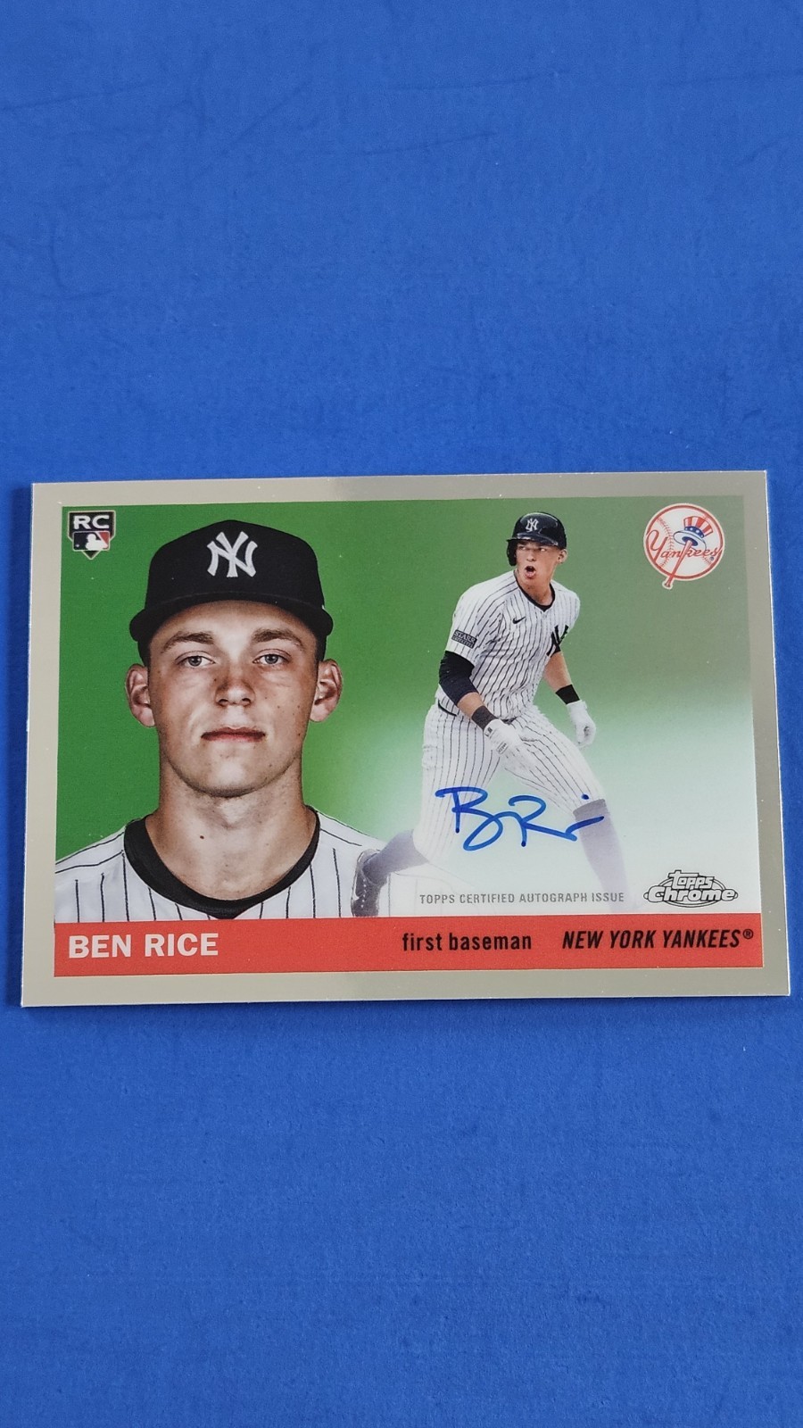Ben Rice – 2025 Topps Platinum Anniversary Autograph RC