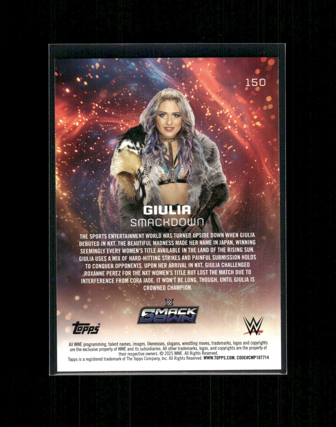 2025 Topps Universe WWE #150 Giulia Base