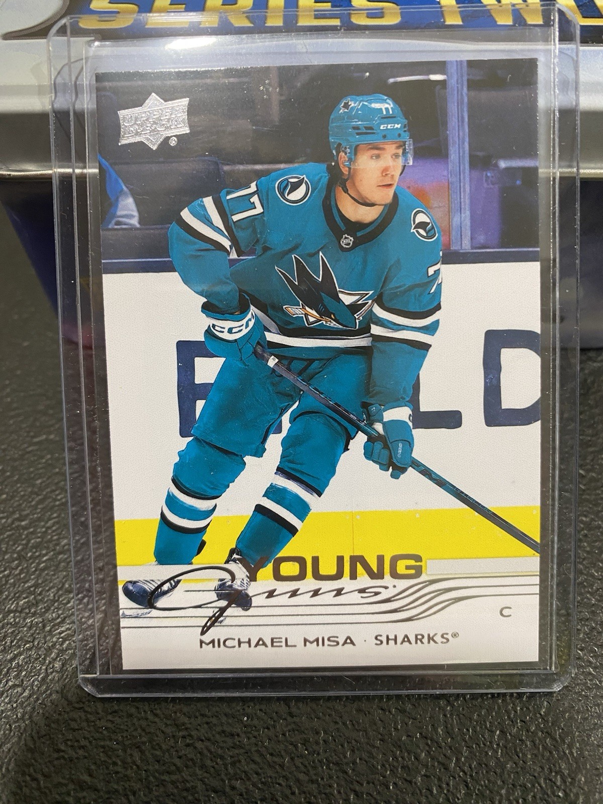 2025-26 Upper Deck Series 2 #487 Michael Misa Young Guns Sharks Rookie RC