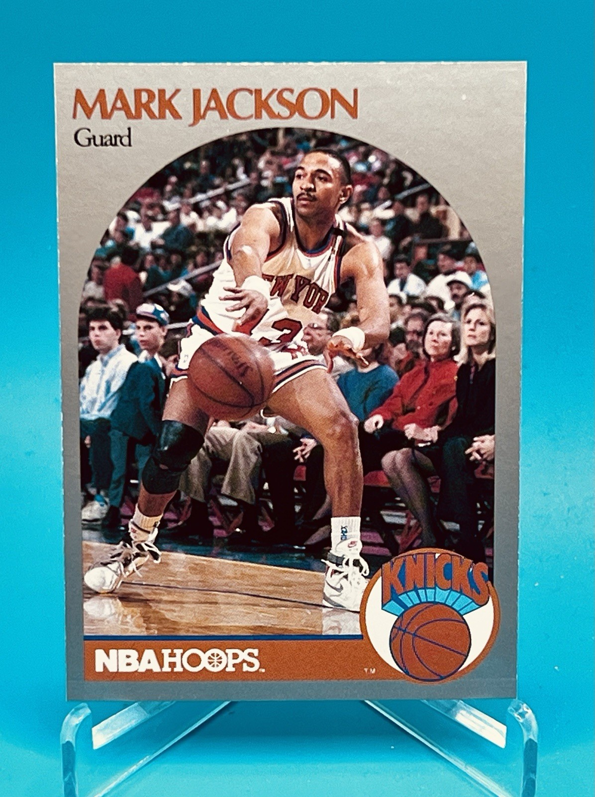 NBA Hoops Mark Jackson 1990 #205 New York Knicks Basketball NBA Menendez Bros NM