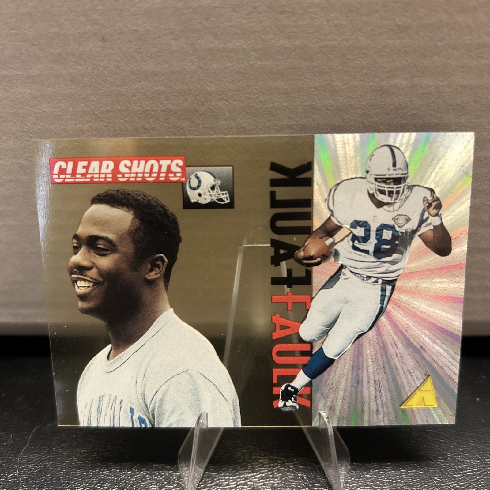 Marshall Faulk 1995 Pinnacle #7 Clear Shots Indianapolis Colts