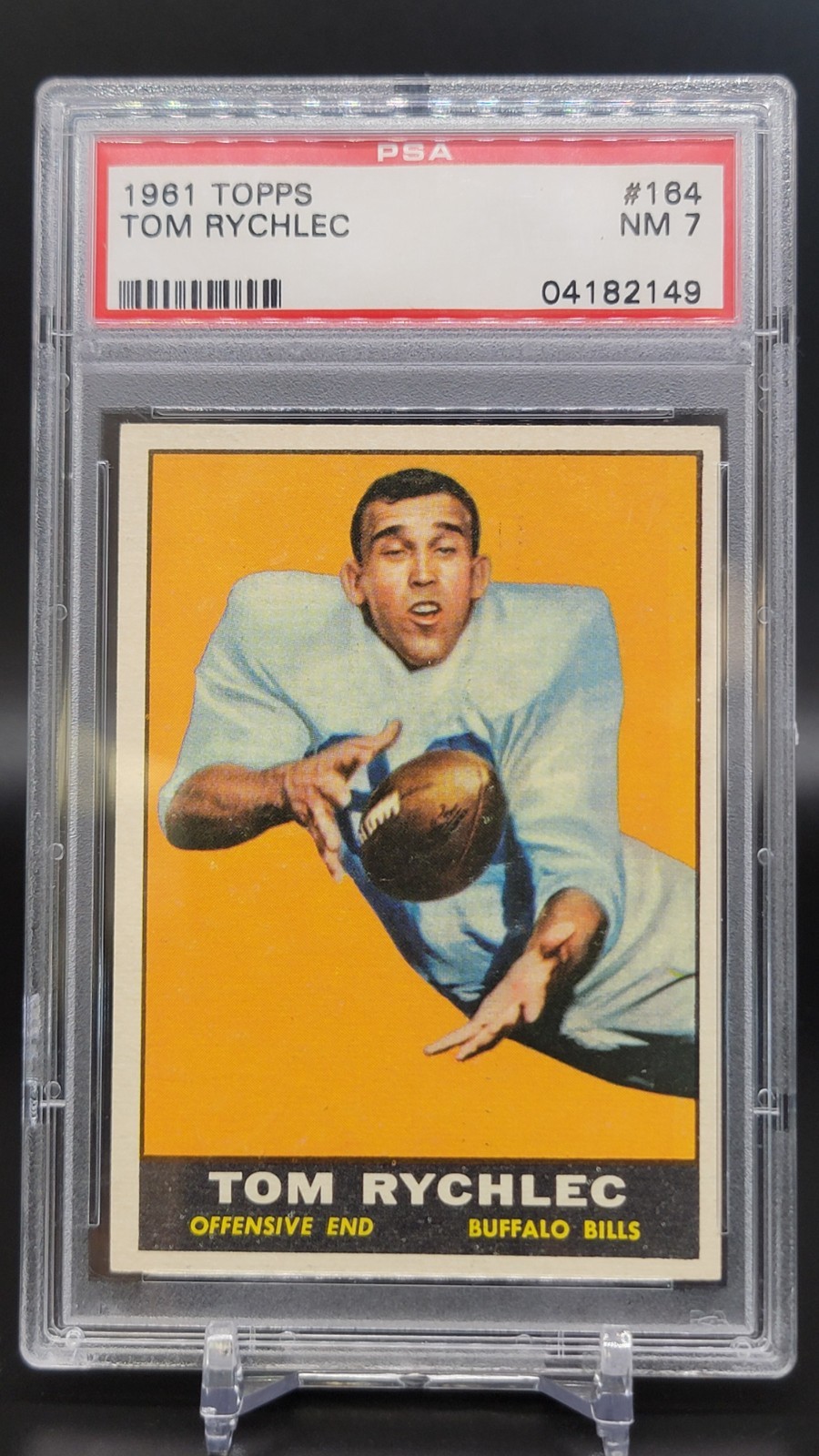 1961 Topps Tom Rychlec Buffalo Bills 164 PSA 7