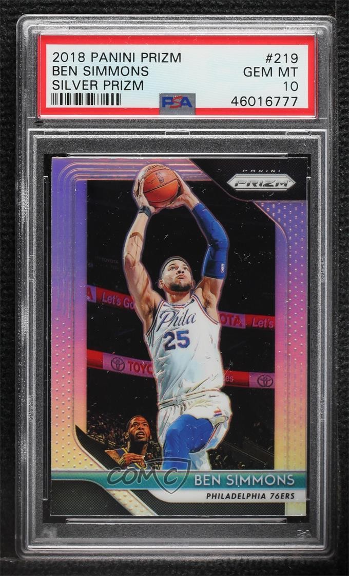 2018-19 Panini Prizm Silver Prizm Ben Simmons #219 5ir