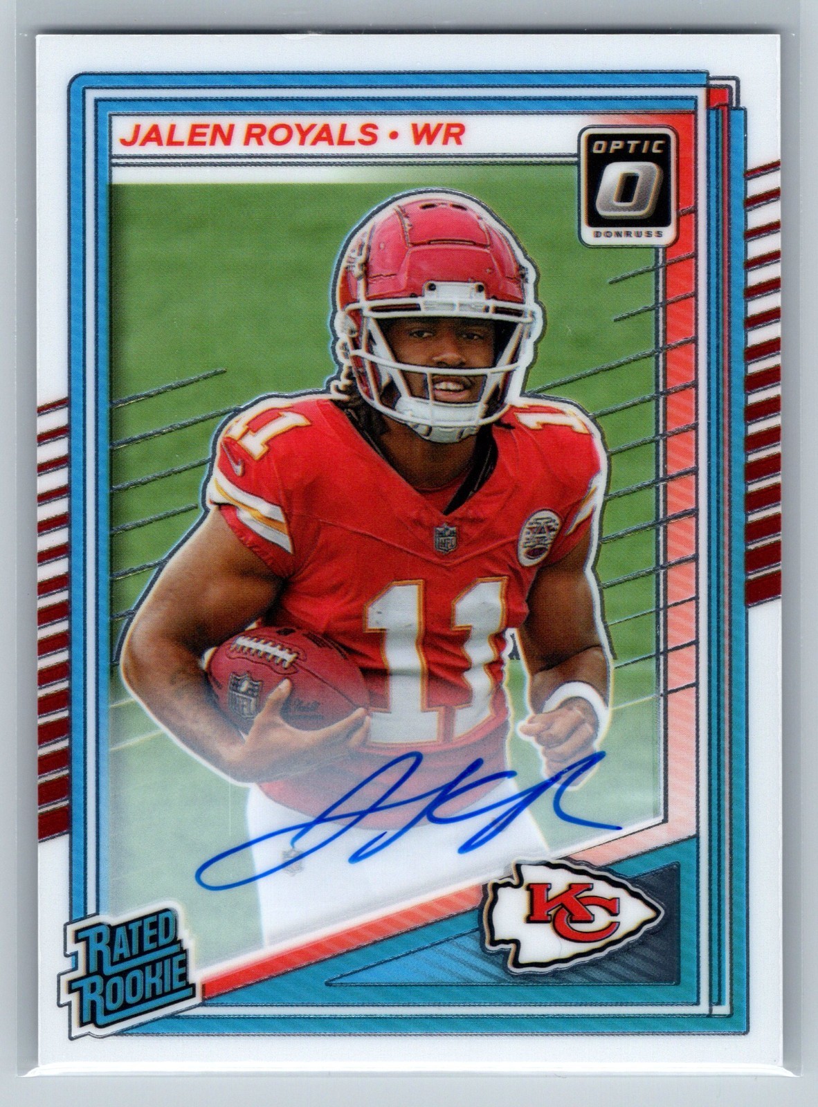 2025 Panini Optic Jalen Royals Rated Rookie Auto /350