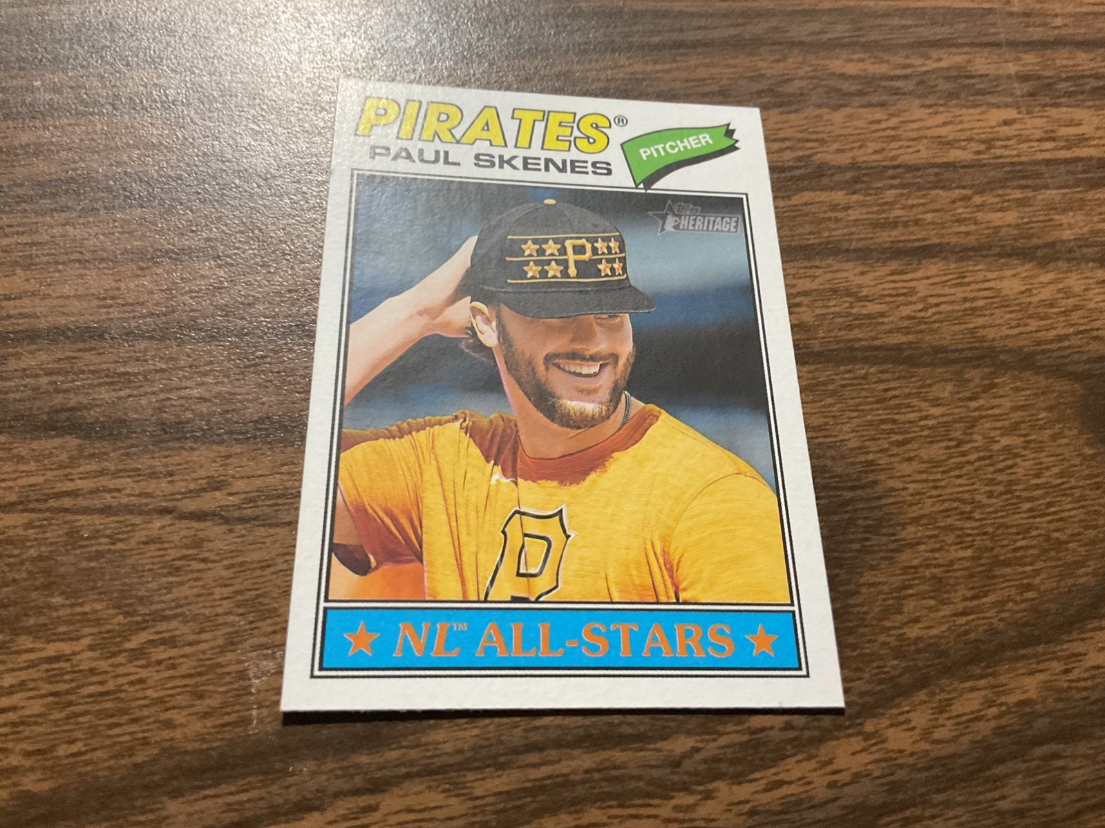 10 Topps Baseball Paul Skenes Pittsburgh Pirates 1 is a 2024 Topps Heritage PSA9