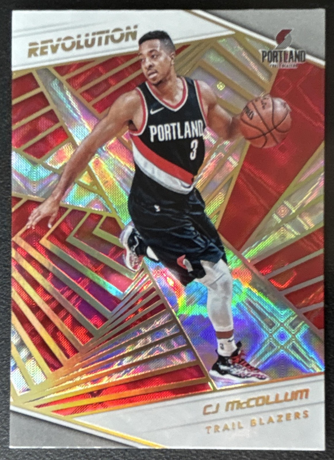2018 Panini Revolution CJ McCollum Galactic SSP #95 Trail Blazers