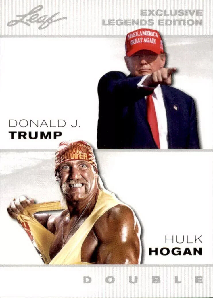 Donald J. Trump, Hulk Hogan 2024 LEAF EXCLUSIVE LEGENDS Card #ELE-03