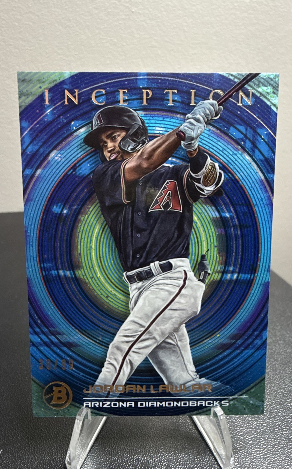 2022 Bowman Inception – Jordan Lawlar #64 Blue Foil /99 (RC)