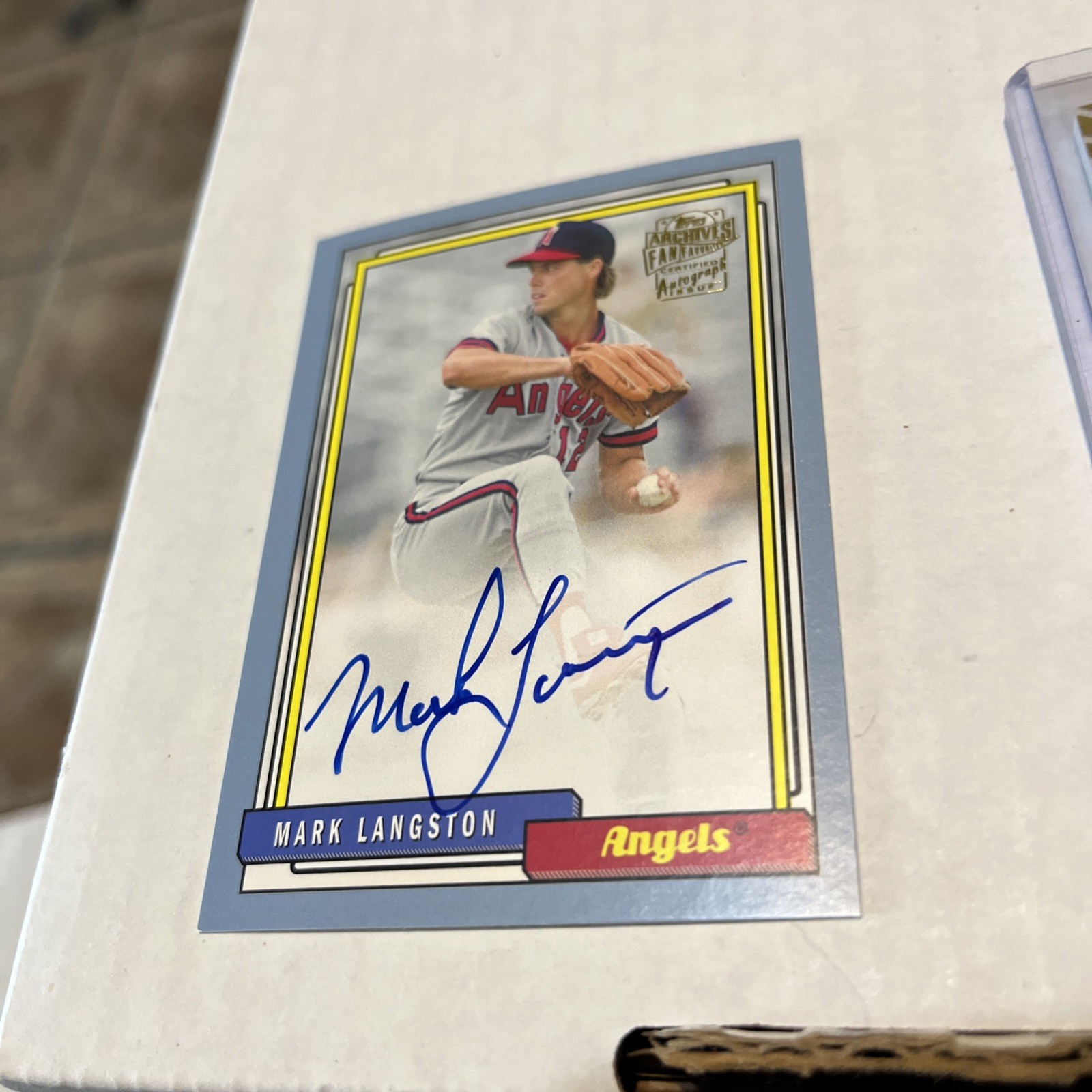 2017 Topps Archives Mark Langston Autograph #FFA-ML 29/75 Los Angeles Angels