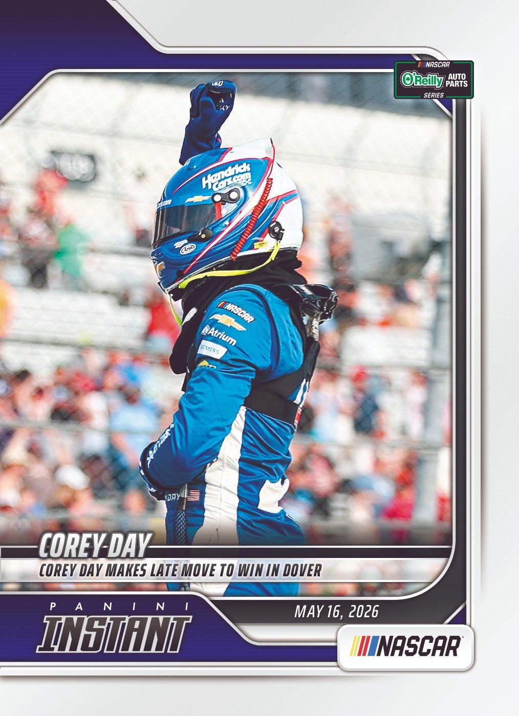 Corey Day MOVE 2 WIN DOVER – 2026 Panini Instant NASCAR #42 card PRESALE 🏁