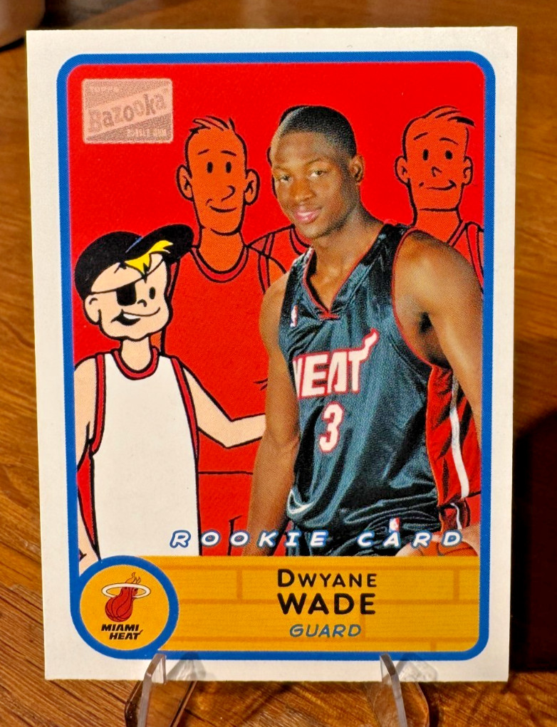 2003-04 TOPPS BAZOOKA BASKETBALL MIAMI HEAT DWAYNE WADE ROOKIE CARD RC HOF #280