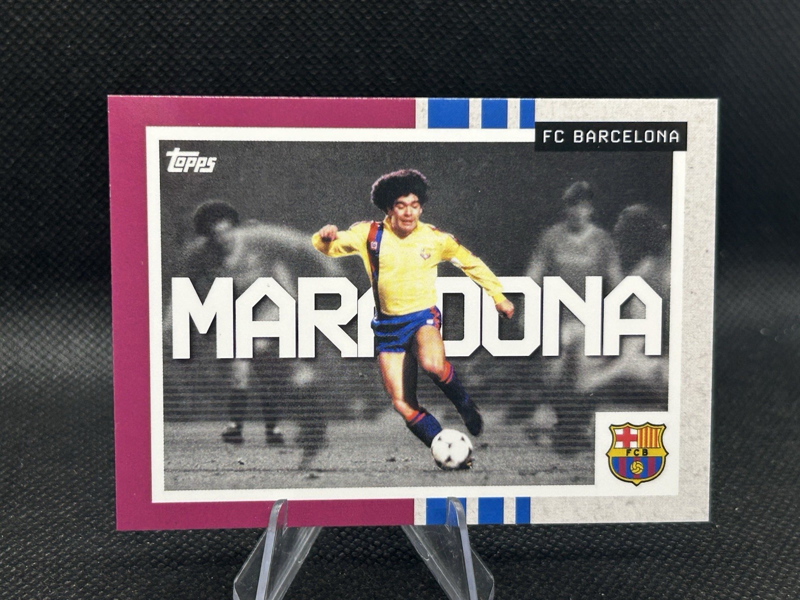 2025 Topps FC Barcelona Maradona #47 We Want The Ball Legend Insert Soccer Card