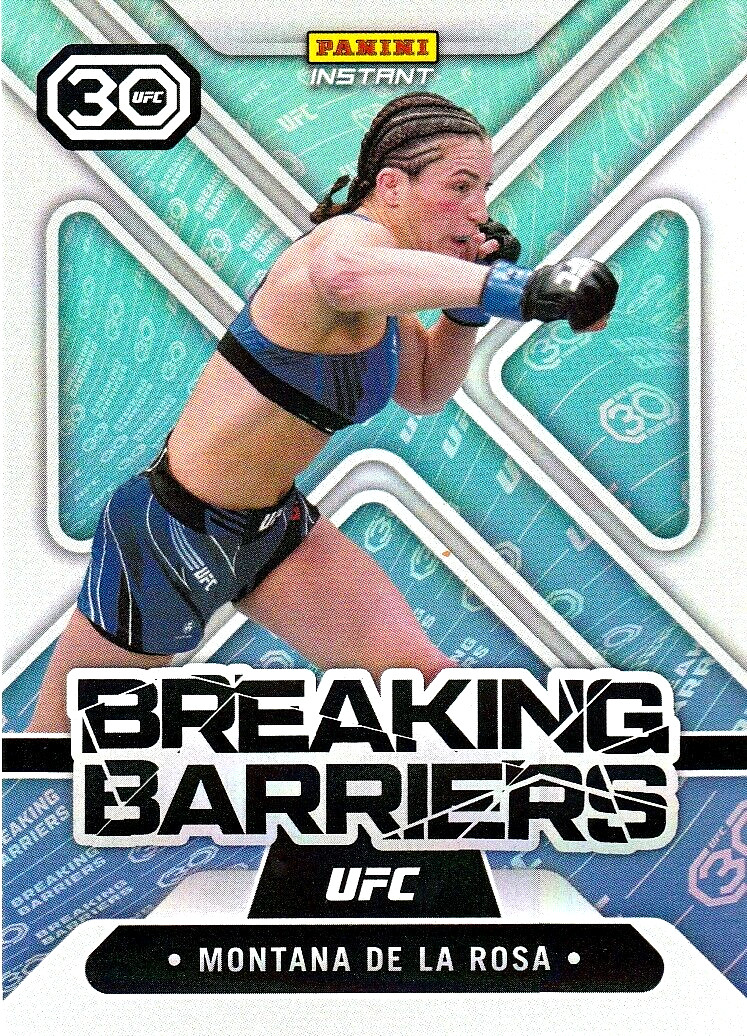 2023 PANINI MONTANA DE LA ROSA BREAKING BARRIERS #BB9 UFC 1/215 IN STOCK