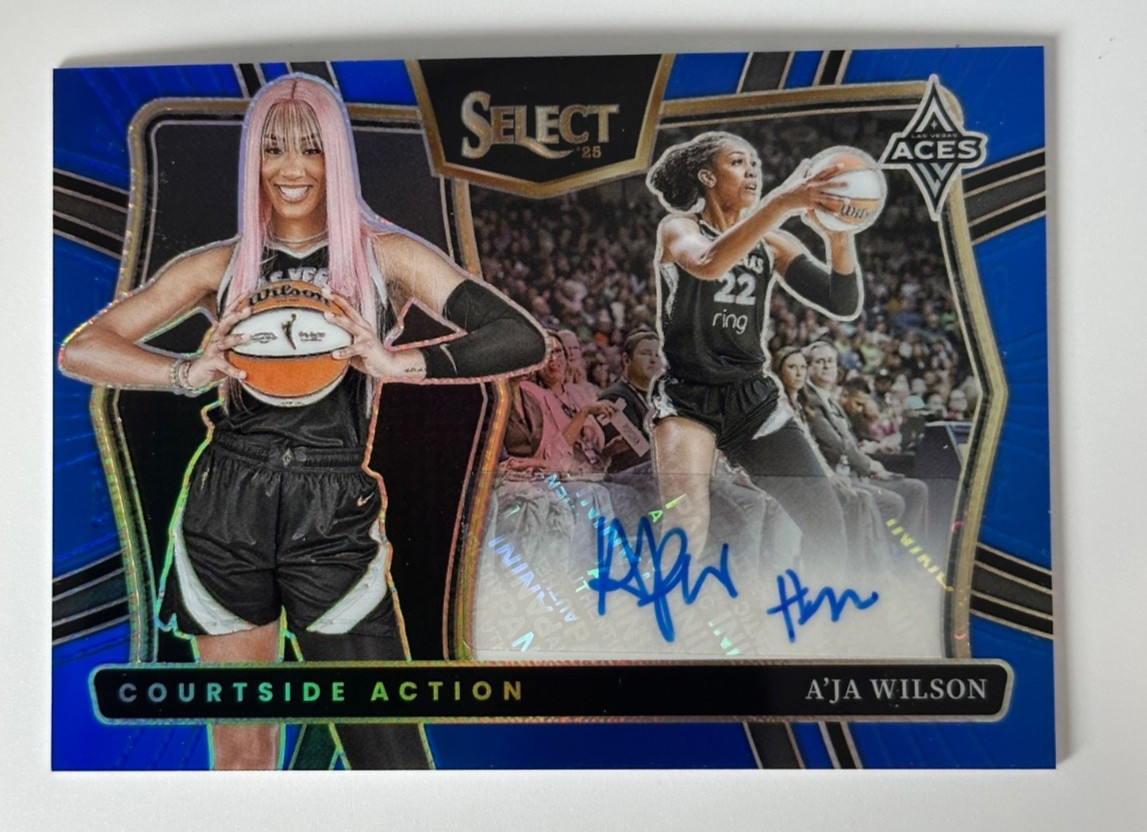 2025 Select WNBA A’Ja Wilson Blue #CAS-AW Auto ***27/49***