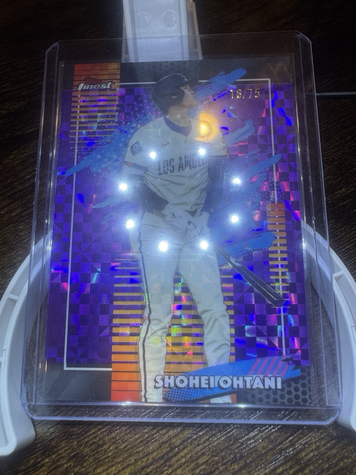 2026 Topps Finest Shohei Ohtani Purple Refractor 18/75 Dodgers/Japan Jersey Num.