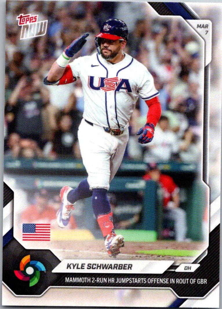 2026 Topps Now World Baseball Classic #WB14 Kyle Schwarber