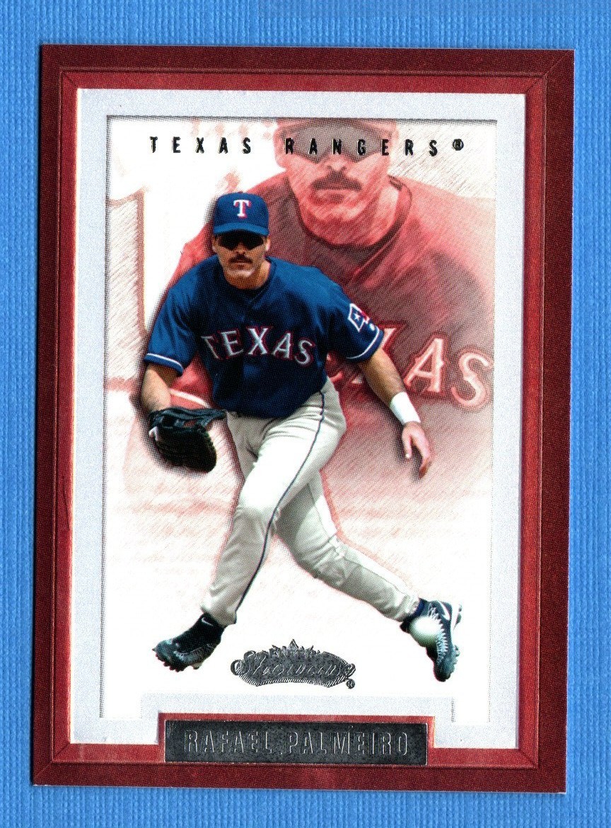 2002 Fleer Showcase #68 Rafael Palmeiro Texas Rangers