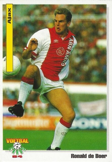 1993 – 1994 Panini Dutch Voetbal – Ajax (1 – 16) – Netherland / Holland