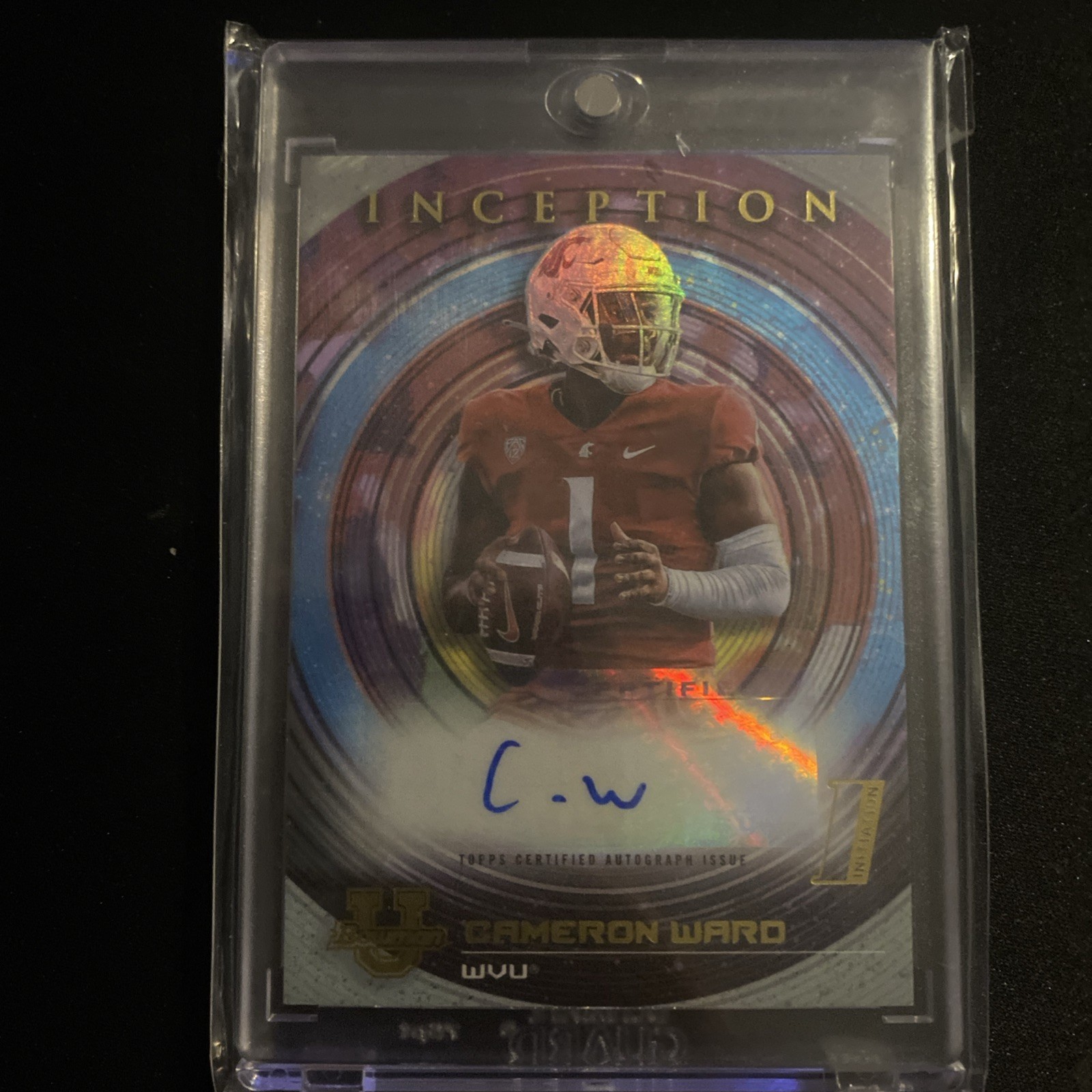 2022-23 Bowman Inception University Auto Cam Ward #BIA-CWD #1 NFL DRAFT PICK