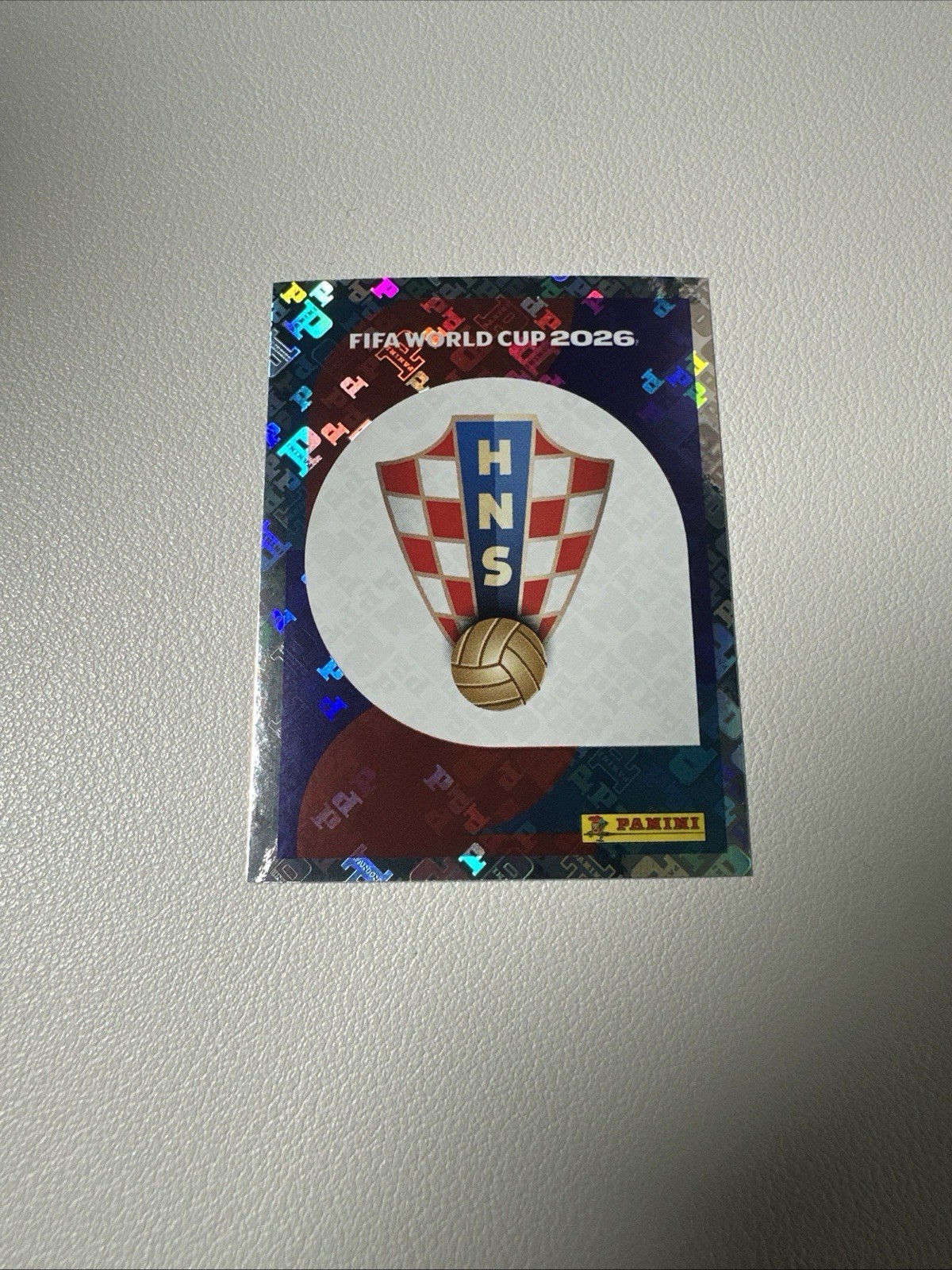 2026 Panini FIFA World Cup Sticker Foil Team Logo #CRO1 Croatia