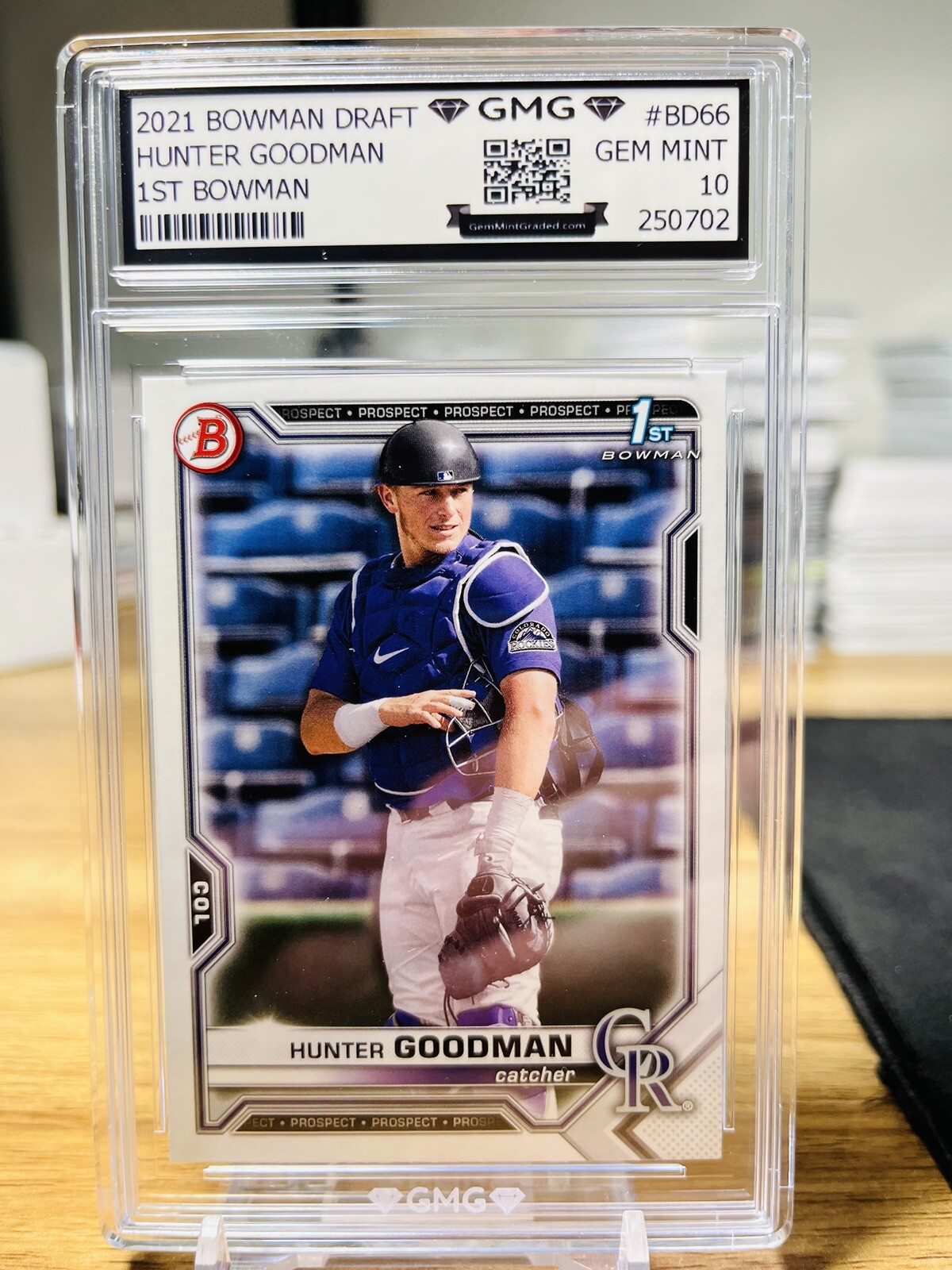 2021 Bowman Draft Hunter Goodman 1st Bowman GMG Graded 10 Gem Mint 💎 RC Rookie