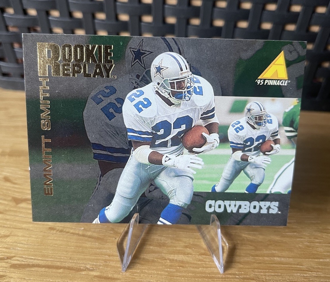 1995 Emmitt Smith Pinnacle Rookie Replay Card #233 Dallas Cowboys Football Card