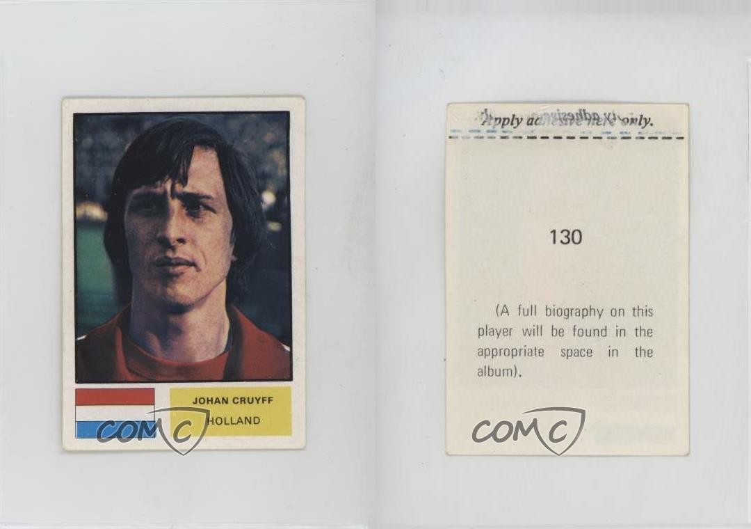 1974 FKS FAA-11 World Cup 1974 Johan Cruyff Johann Cruyff #130 Rookie RC 3q4
