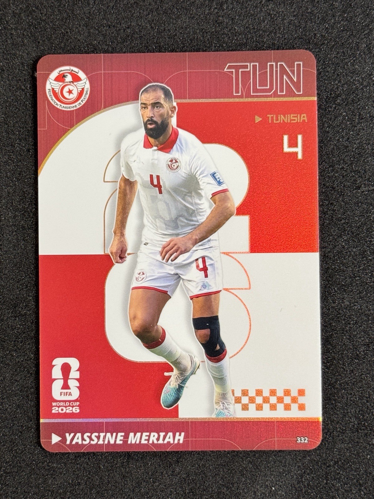 YASSINE MERIAH 2026 Panini Kayou FIFA World Cup RED /199 TUNISIA