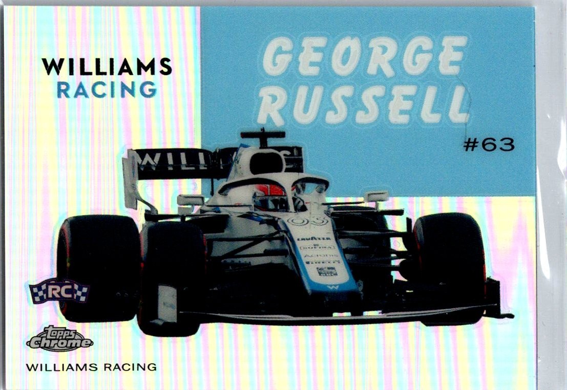 2020 Topps Chrome Formula 1 – 1954 World on Wheels George Russell #54W-15