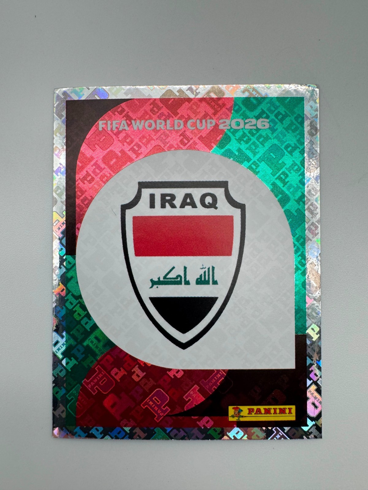 2026 100% Authentic Panini FIFA World Cup Iraq Stickers Pick Team Logo Players