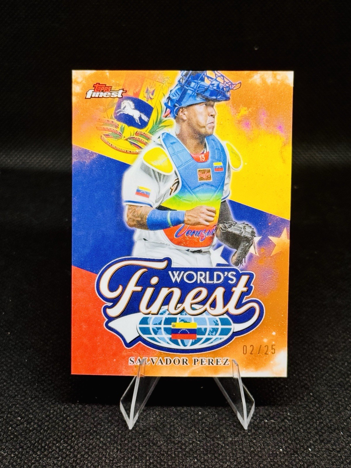2026 Topps Finest Salvador Perez World’s Finest WF-28 02/25 Venezuela WBC