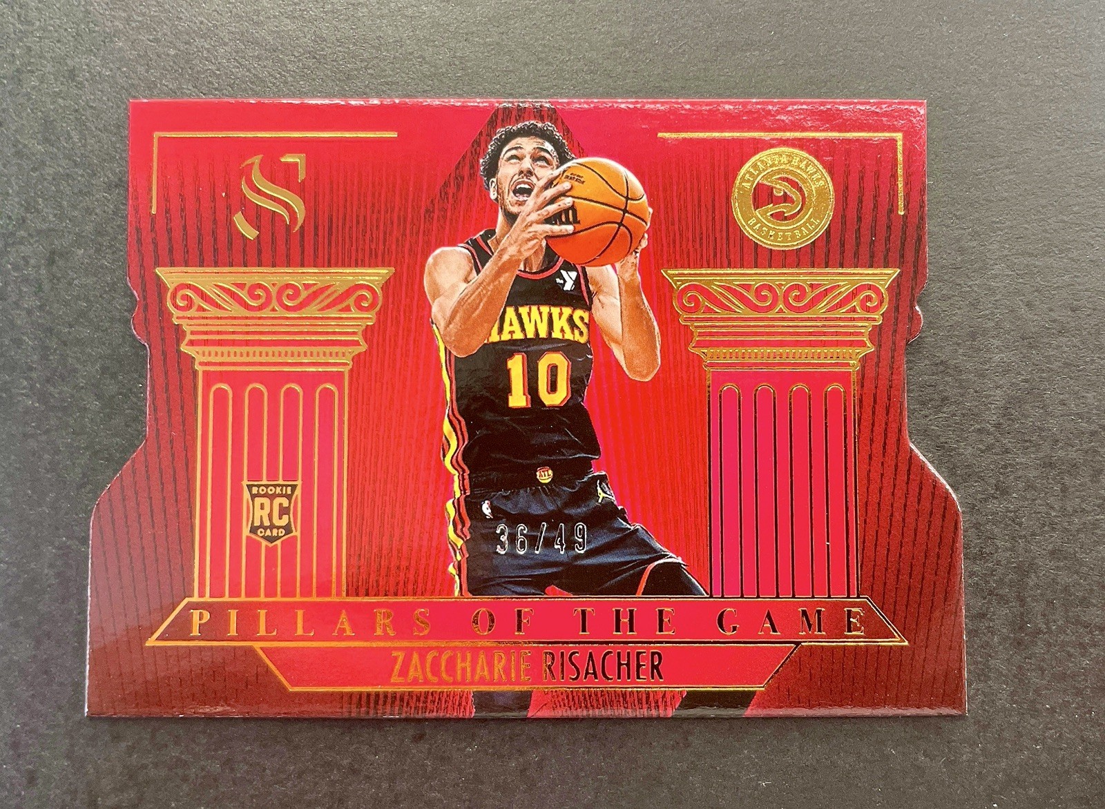 ZACCHARIE RISACHER 2024-25 SILHOUETTE PILLARS GAME ROOKIE BRONZE RC /49
