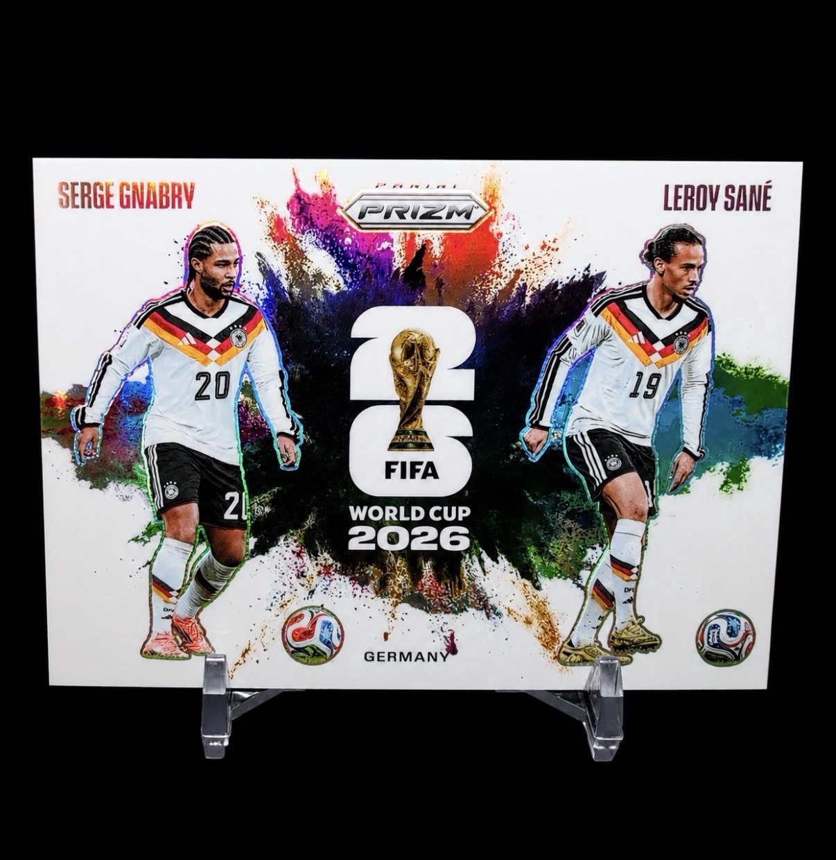 2026 Prizm World Cup Leroy Sane & Serge Gnabry Dual Color Blast Germany SP