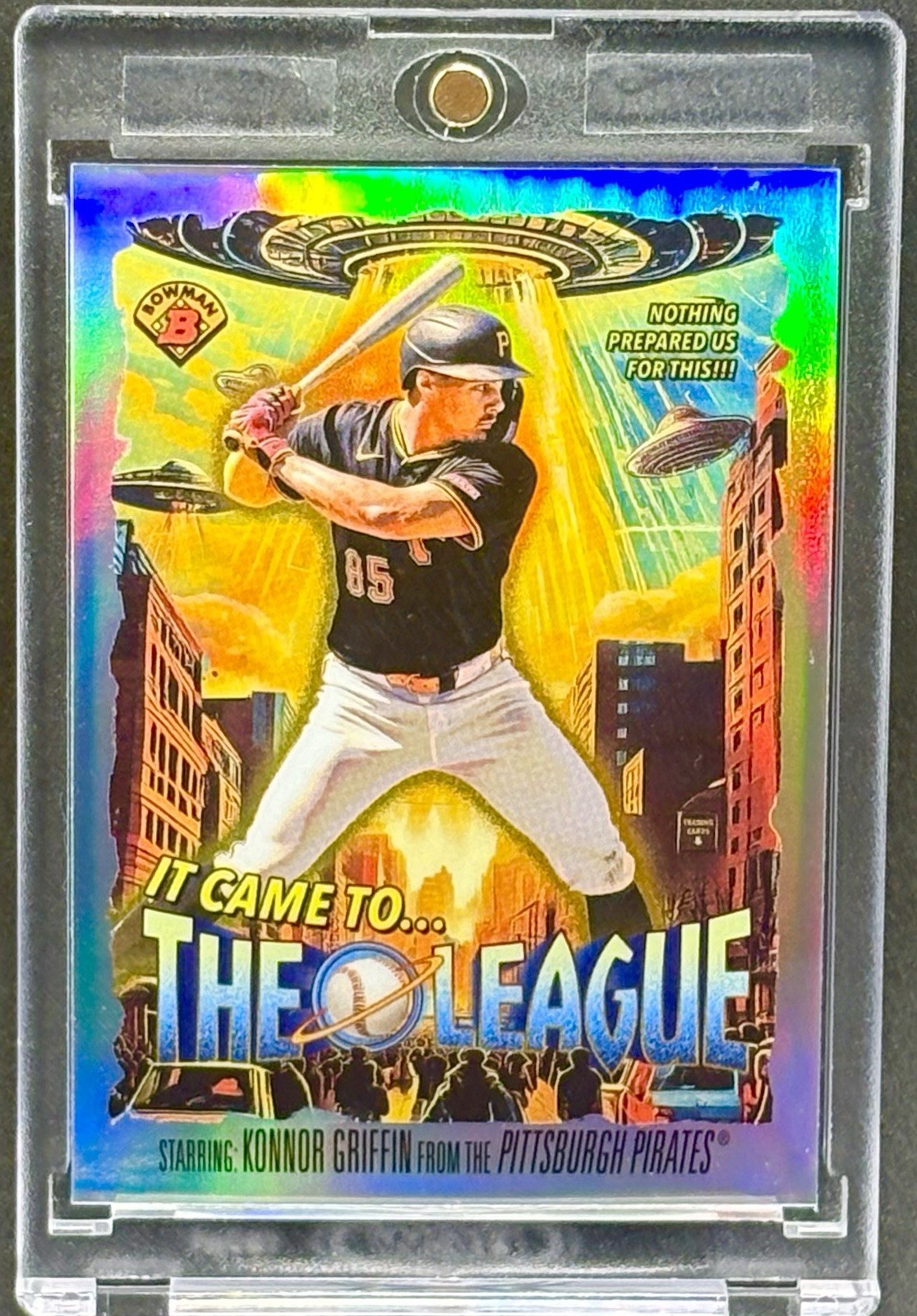 Konnor Griffin RARE ROOKIE UFO REFRACTOR INVESTMENT CARD TOPPS PIRATES MINT
