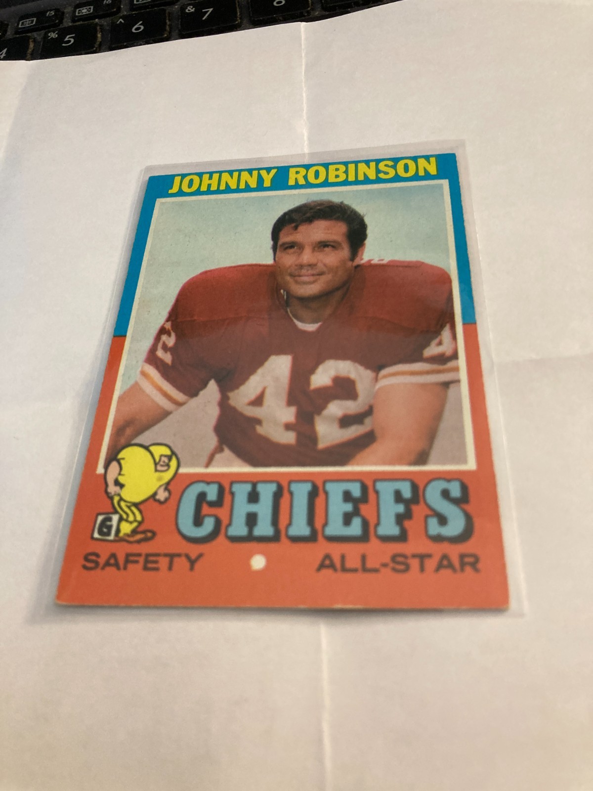 1971 Topps Football #88 johnny robinson kansas city chiefs
