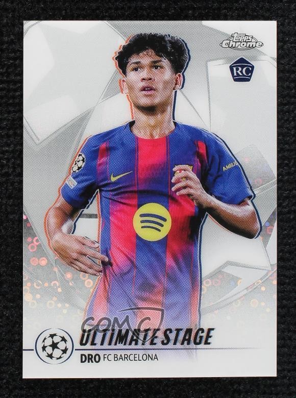 2025-26 Topps UEFA Club Competitions Ultimate Stage Chrome Dro Rookie RC 16wc