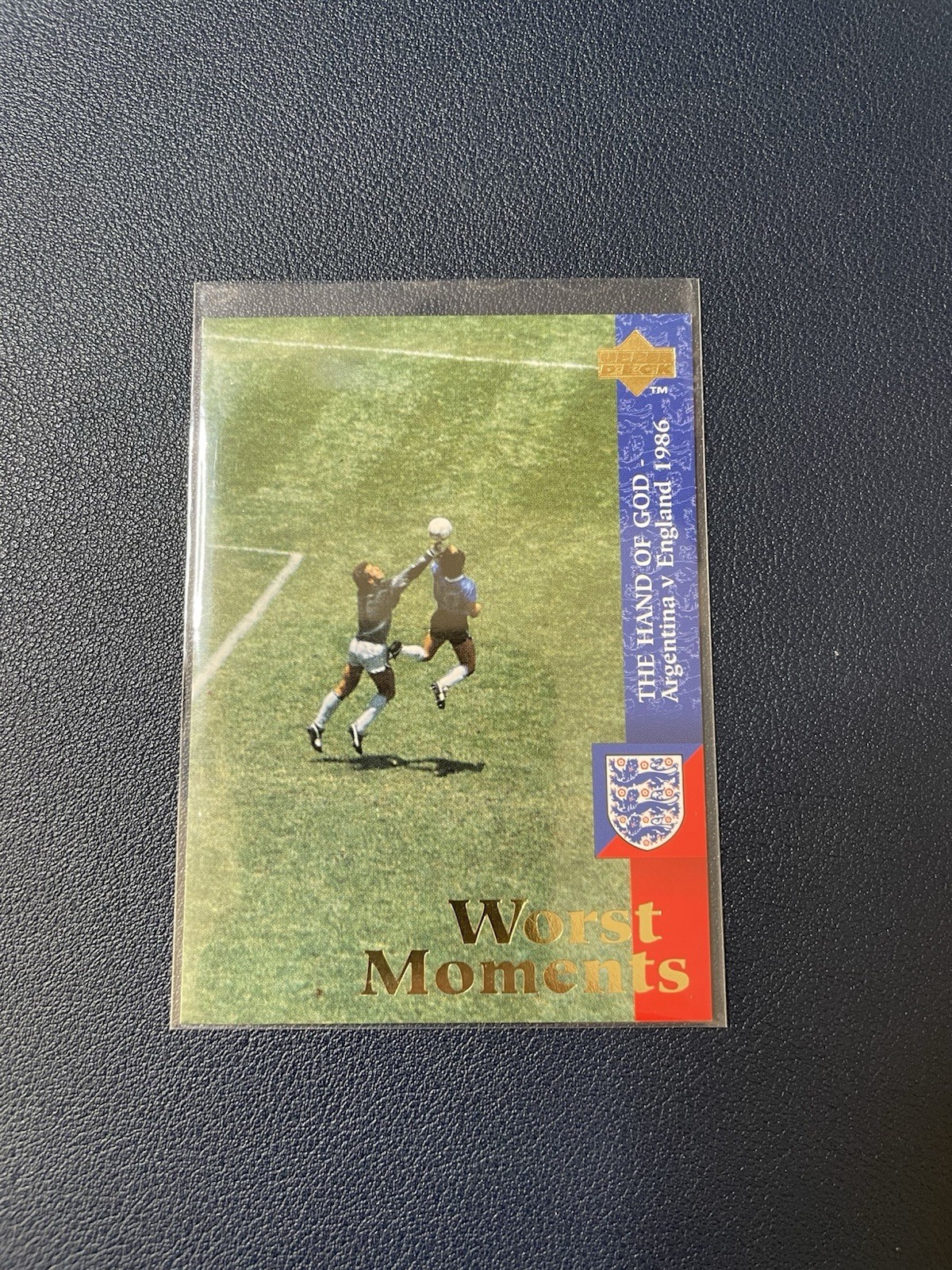 1998 Upper Deck Diego Maradona Worst Moments Hand Of God Argentina D10S